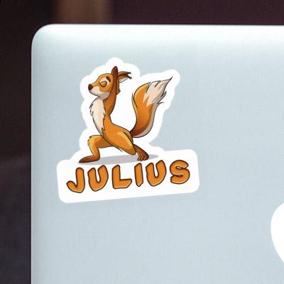 Sticker Yoga-Eichhörnchen Julius Image