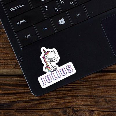 Grinning Unicorn Sticker Julius Gift package Image