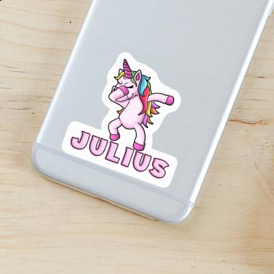 Julius Sticker Dabbing Unicorn Notebook Image