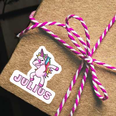 Julius Sticker Dabbing Unicorn Notebook Image