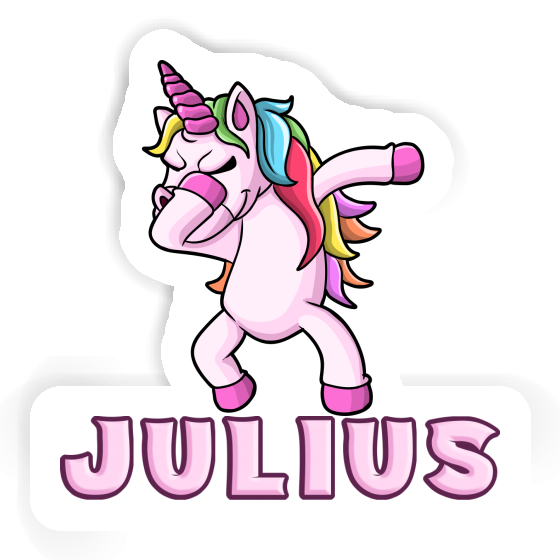 Julius Sticker Dabbing Unicorn Notebook Image