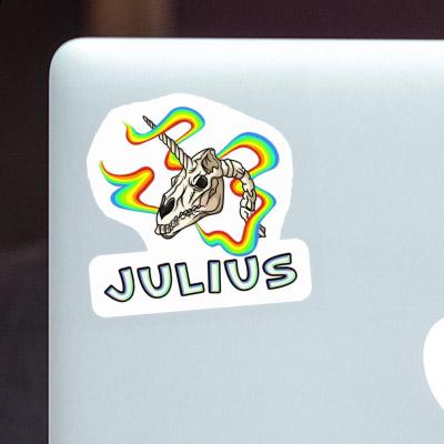 Sticker Unicorn Skull Julius Notebook Image