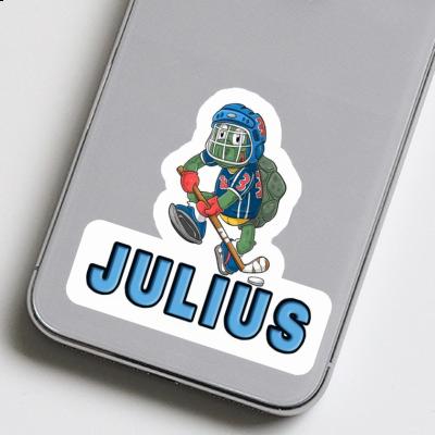 Joueur de hockey sur glace Autocollant Julius Image