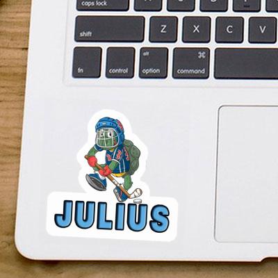 Hockey Player Sticker Julius Laptop Image