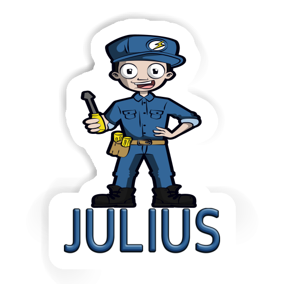 Sticker Julius Electrician Laptop Image