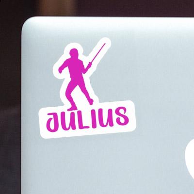 Sticker Fencer Julius Laptop Image