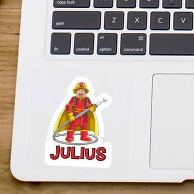 Firefighter Sticker Julius Laptop Image