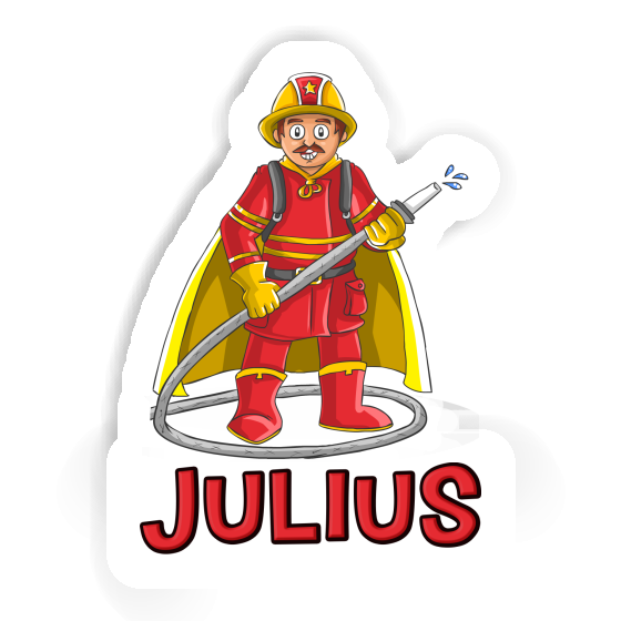 Firefighter Sticker Julius Notebook Image