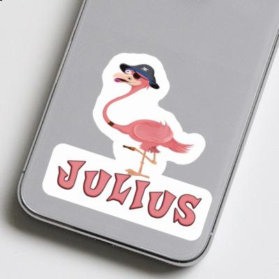 Sticker Julius Flamingo Notebook Image