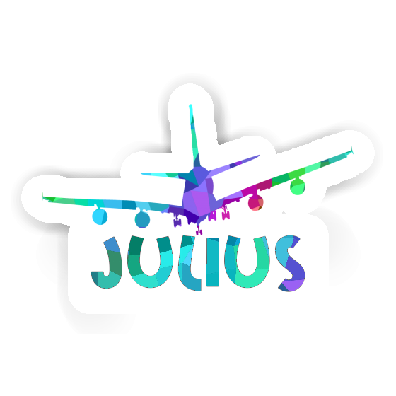 Airplane Sticker Julius Notebook Image