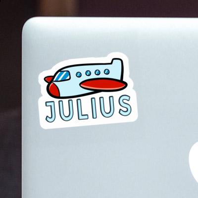 Sticker Julius Airplane Laptop Image