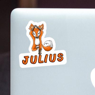 Julius Sticker Yoga Fox Image