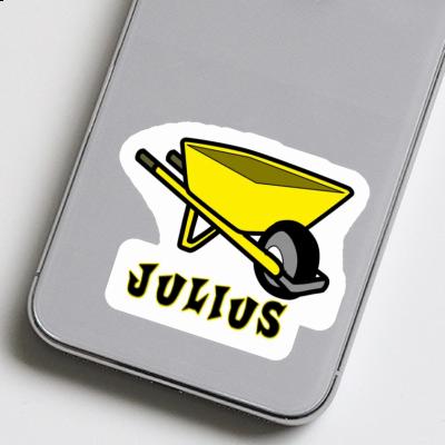 Sticker Julius Wheelbarrow Gift package Image