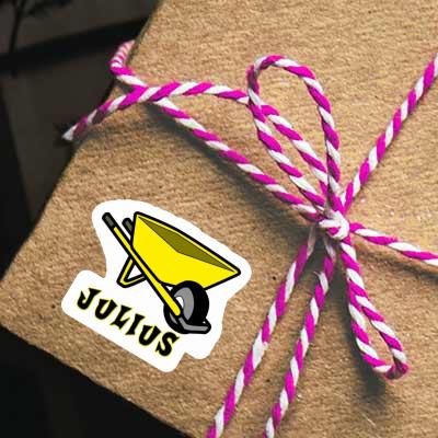 Sticker Julius Wheelbarrow Gift package Image