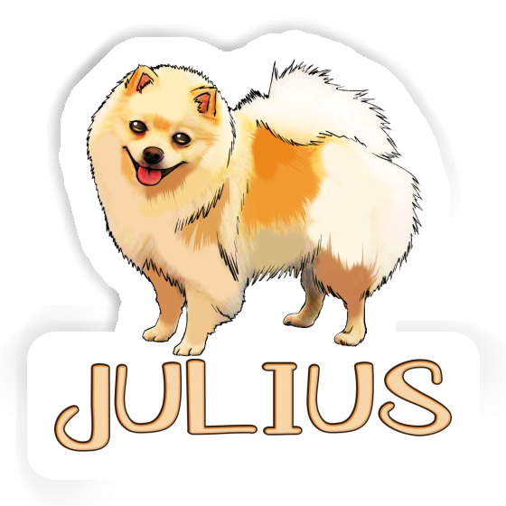 German Spitz Sticker Julius Notebook Image