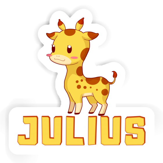 Autocollant Girafe Julius Laptop Image