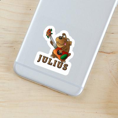 Sticker Julius Guitar Dog Gift package Image