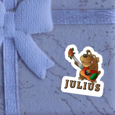 Julius Autocollant Chien guitariste Gift package Image