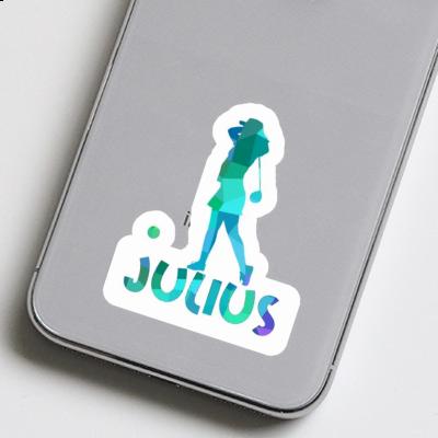 Sticker Julius Golfer Laptop Image