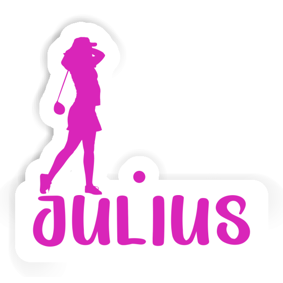 Julius Sticker Golfer Notebook Image