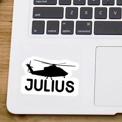 Sticker Julius Helicopter Image