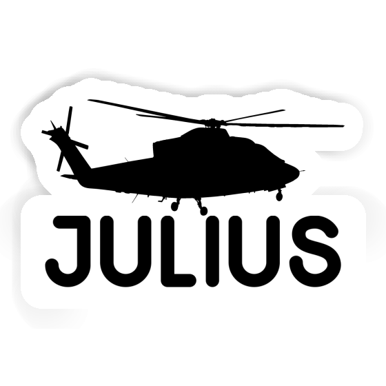 Sticker Julius Helicopter Image