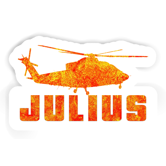 Helicopter Sticker Julius Laptop Image