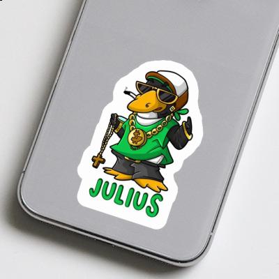 Autocollant Pingouin hip-hop Julius Laptop Image