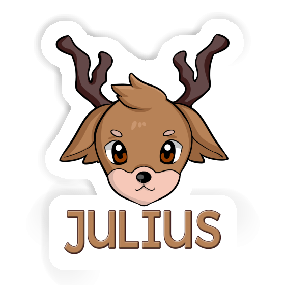 Julius Autocollant Tête de cerf Image