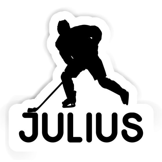 Sticker Hockey Player Julius Laptop Image