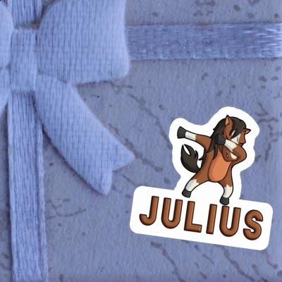 Julius Sticker Dabbing Horse Image