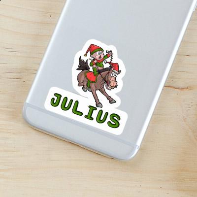 Sticker Christmas Horse Julius Notebook Image