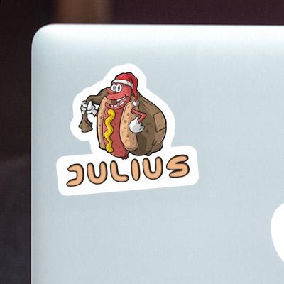 Julius Sticker Hot Dog Notebook Image