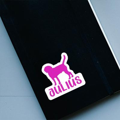 Sticker Dog Julius Notebook Image