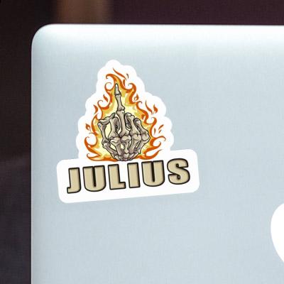 Sticker Middlefinger Julius Notebook Image