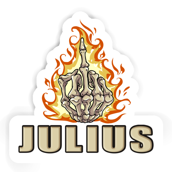 Sticker Middlefinger Julius Gift package Image