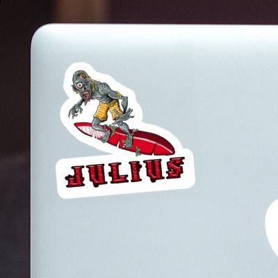 Julius Sticker Surfer Image