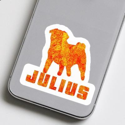 Julius Aufkleber Mops Gift package Image