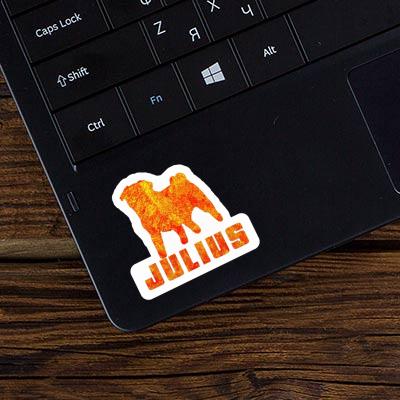 Sticker Julius Pug Image