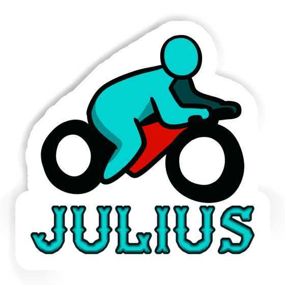 Julius Sticker Motorbike Driver Image