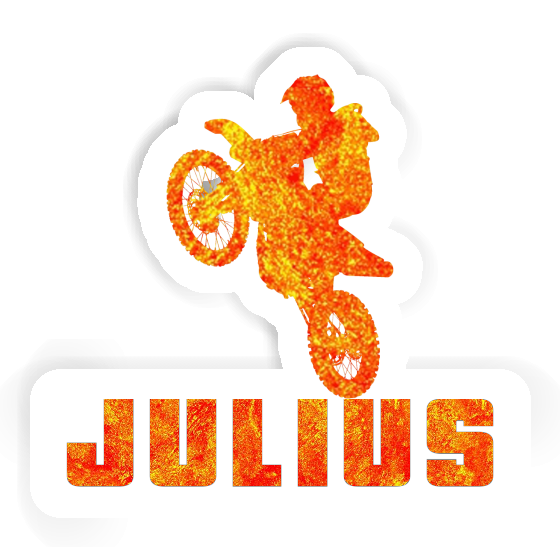 Motocross Rider Sticker Julius Laptop Image