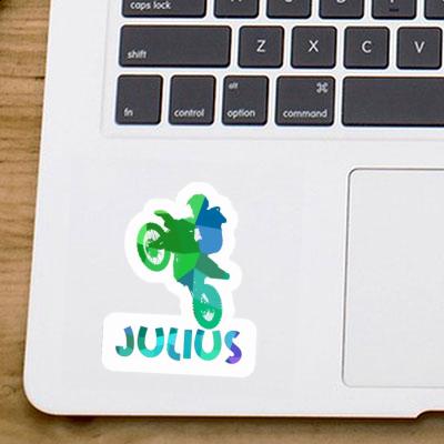 Sticker Motocross Rider Julius Laptop Image