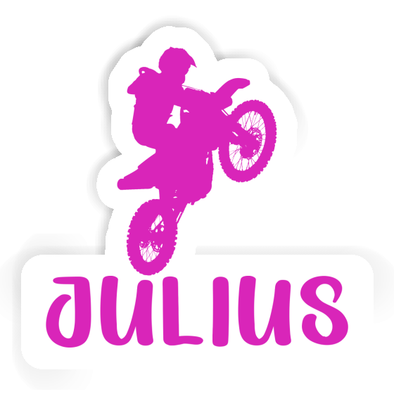 Sticker Motocross Jumper Julius Notebook Image