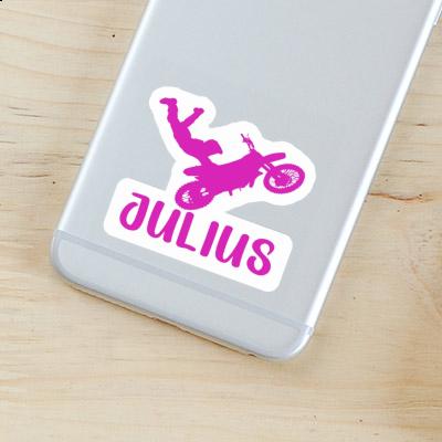 Motocross Rider Sticker Julius Notebook Image