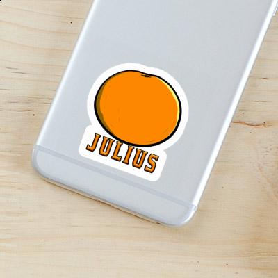 Orange Sticker Julius Notebook Image