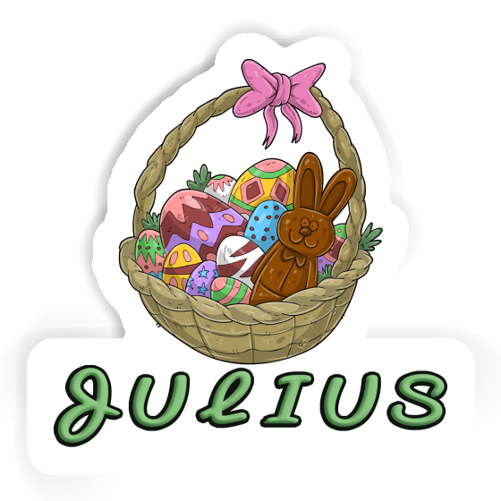 Easter basket Sticker Julius Notebook Image