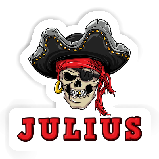 Aufkleber Julius Piratenkopf Image