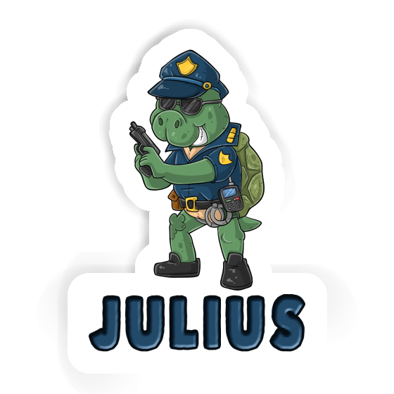 Polizist Sticker Julius Notebook Image