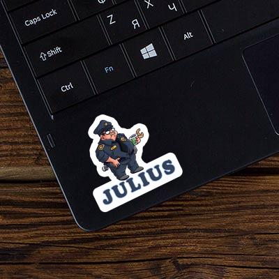 Polizist Sticker Julius Laptop Image