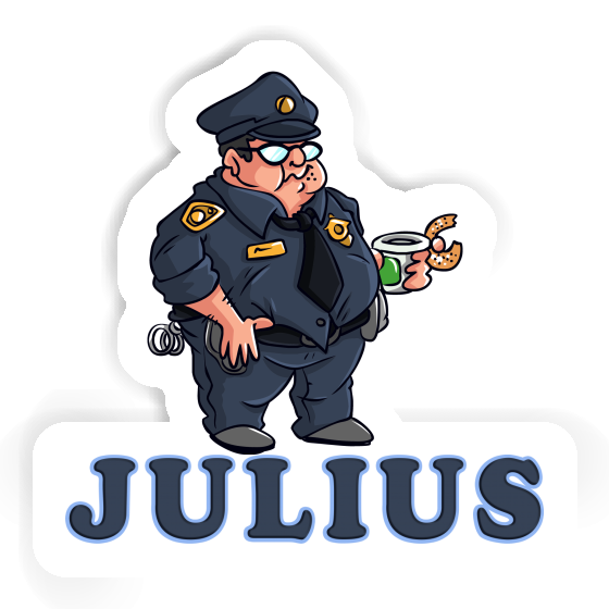 Polizist Sticker Julius Notebook Image